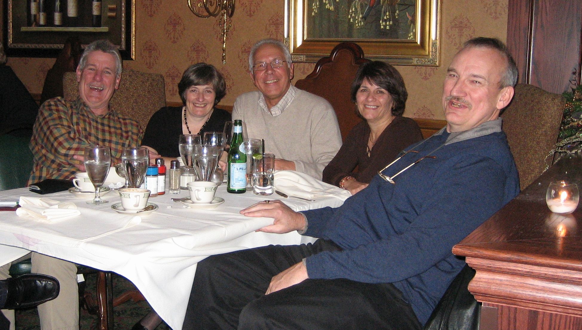 Relaxing with friends from the Royal Marsden