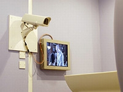 View inside MRI machine